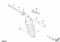 F800GS 08 (K72) SPRING STRUT, REAR parts diagram