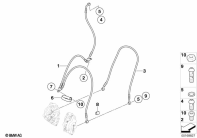 F800GS 08 (K72) BRAKE PIPE, FRONT, WITHOUT ABS parts diagram