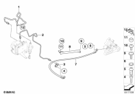 F800GS 08 (K72) BRAKE PIPE REAR ABS parts diagram