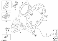 F800GS 08 (K72) REAR WHEEL BRAKE parts diagram