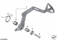 F800GS 08 (K72) BRAKE PEDAL parts diagram