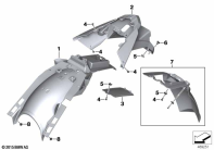 F800GS 08 (K72) WHEEL COVER LICENSE PLATE HOLDER parts diagram