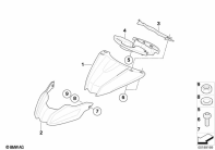 F800GS 08 (K72) FRONT WHEEL FENDER parts diagram