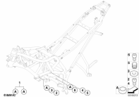 F800GS 08 (K72) ENGINE SUSPENSION parts diagram
