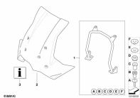 F800GS 08 (K72) TOURING WINDSHIELD WITH MOUNT parts diagram