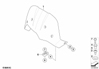 F800GS 08 (K72) WINDSHIELD MOUNTED PARTS parts diagram