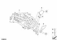F800GS 08 (K72) FRONT FRAME parts diagram