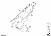 F800GS 08 (K72) REAR FRAME parts diagram