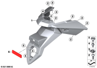 F800GS 08 (K72) LICENSE PLATE HOLDER parts diagram