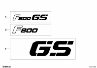 F800GS 08 (K72) LABEL parts diagram