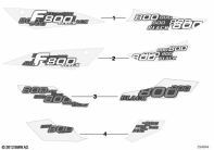 F800GS 08 (K72) STICK-ON LABEL parts diagram