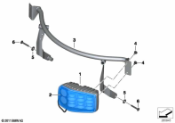 F800GS 08 (K72) LED LINEAR STROBE LAMP, BLUE parts diagram