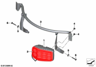 F800GS 08 (K72) LED LINEAR STROBE LAMP, RED parts diagram