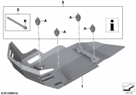 F800GS 08 (K72) ENGINE GUARD, ALUMINUM, LARGE parts diagram