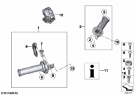 F800GS 08 (K72) HANDLEBAR GRIP, HEATED parts diagram