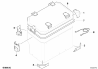 F800GS 08 (K72) SINGLE PARTS, ALUMINUM CASE parts diagram