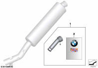 F800GS 08 (K72) MUFFLER INSERT parts diagram