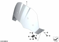F800GS 08 (K72) WINDSHIELD, SMALL, CLEAR parts diagram