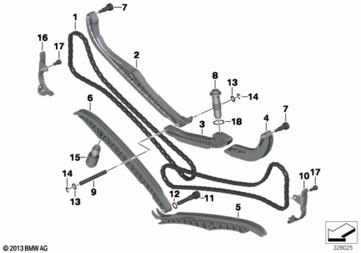R nineT Racer (K32) TIMING-VALVE TRAIN-TIMING CHAIN/CAMSHAFT exploded view parts diagram