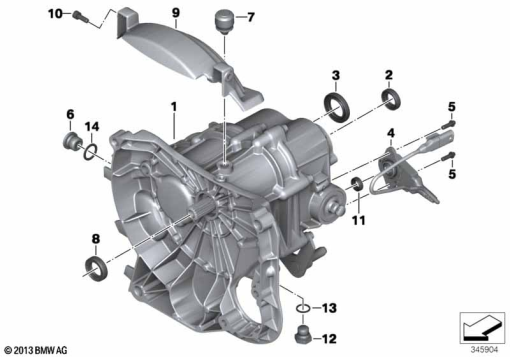R nineT Racer (K32) MANUAL TRANSMISSION exploded view parts diagram