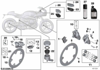 R nineT Racer (K32) BRAKE SERVICE parts diagram