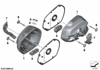 R nineT Racer (K32) CYLINDER HEAD COVER/MOUNTING PARTS parts diagram