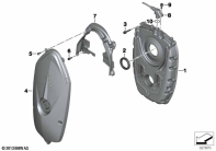 R nineT Racer (K32) TIMING CHAIN COVER parts diagram