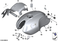 R nineT Racer (K32) FUEL CONTAINER WITH FILLER PIPE parts diagram