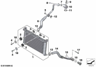 R nineT Racer (K32) OIL COOLER parts diagram