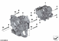 R nineT Racer (K32) TRANSMISSION HOUSING parts diagram
