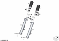 R nineT Racer (K32) FORK SLIDER parts diagram