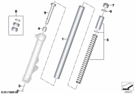R nineT Racer (K32) RISER PIPE/ABSORBER parts diagram