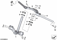 R nineT Racer (K32) TELESCOPIC FORKS, TELELEVER parts diagram