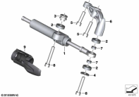 R nineT Racer (K32) STEERING DAMPER parts diagram