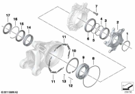 R nineT Racer (K32) BEARING, RING GEAR COVER WITH VENT parts diagram