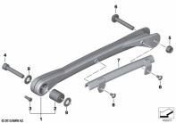 R nineT Racer (K32) TENSION STRUTS WITH MOUNTING parts diagram