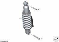 R nineT Racer (K32) SPRING STRUT, REAR parts diagram