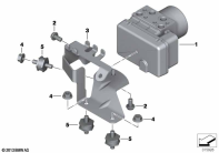 R nineT Racer (K32) PRESSURE MODULATOR ABS parts diagram
