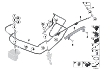 R nineT Racer (K32) BRAKE LINES, REAR parts diagram