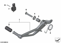R nineT Racer (K32) BRAKE PEDAL parts diagram