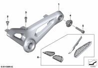 R nineT Racer (K32) SUPPORT FOR RIDERS SADDLE parts diagram