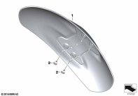 R nineT Racer (K32) FRONT WHEEL COVER parts diagram