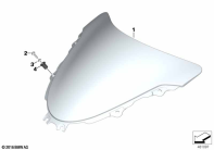R nineT Racer (K32) WINDSHIELD / MOUNT parts diagram