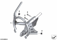 R nineT Racer (K32) FRONT PANEL CARRIER parts diagram
