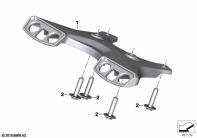 R nineT Racer (K32) BRACKET F INSTRUMENT CLUSTER parts diagram