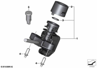 R nineT Racer (K32) IGNITION/STEERING LOCK WITH EWS BY CODE parts diagram