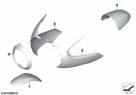 R nineT Racer (K32) PAINTED PARTS YNB5 LIGHT-WHITE UNICOLOR parts diagram