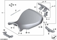 R nineT Racer (K32) BENCH SEAT parts diagram