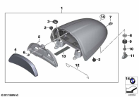 R nineT Racer (K32) COVER PANEL FOR TANK HUMP parts diagram