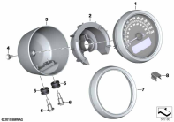 R nineT Racer (K32) INSTRUMENT CLUSTER parts diagram